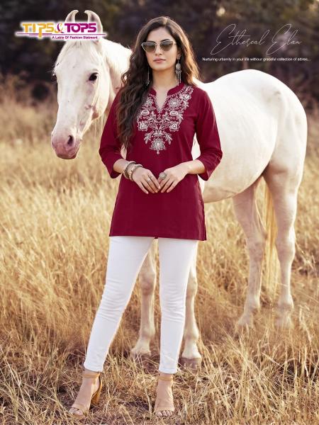 Tips & tops cotton candy vol 2 short top kurtis wholesale